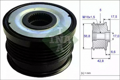 WILMINK GROUP wg1253648 -  Механизм свободного хода генератора